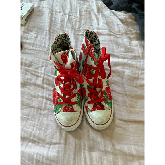 IiJin Strawberry Dream Hidden Invisible Wedge Sneakers 38/8 - Picture 4 of 13